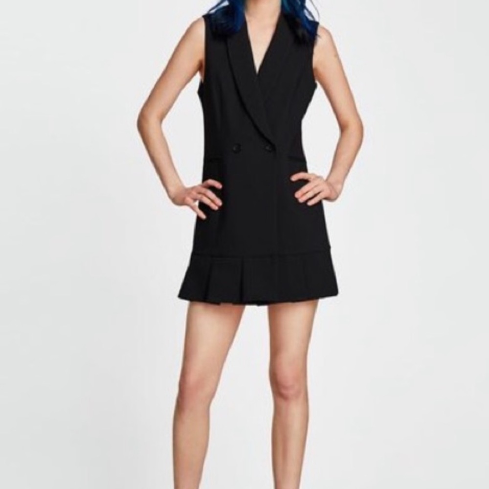Zara sleeveless blazer dress